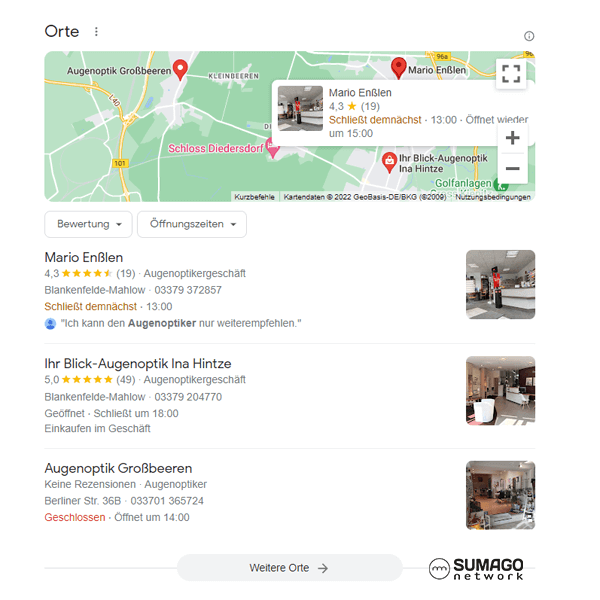 Mehr Leads für Augenoptiker | SUMAGO network