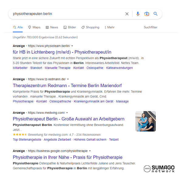 Mehr Patienten für Physiotherapeuten | SUMAGO network