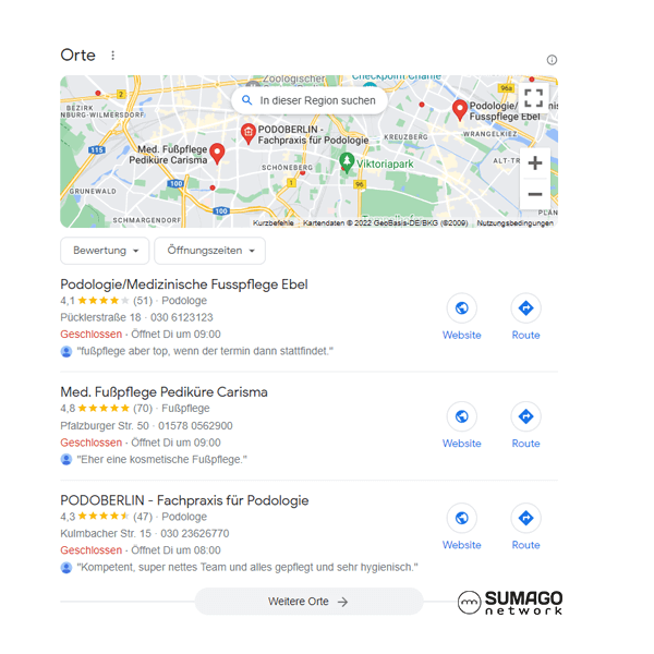 Mehr Leads für Fußpfleger/in | SUMAGO network