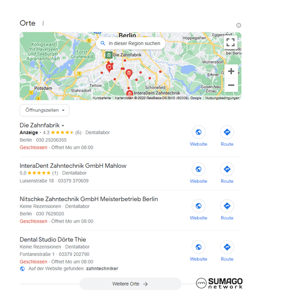 Mehr Leads für Zahntechniker | SUMAGO network