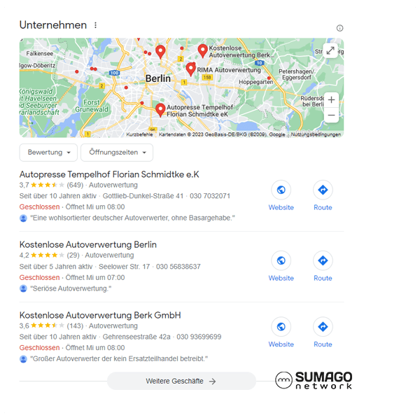 Neue Kunden für Autoverwerter | SUMAGO network