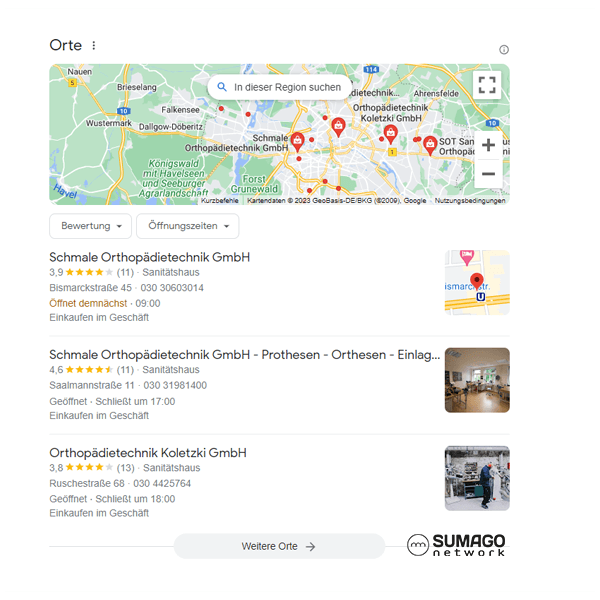 Neue Kunden für Orthopädietechniker | SUMAGO network
