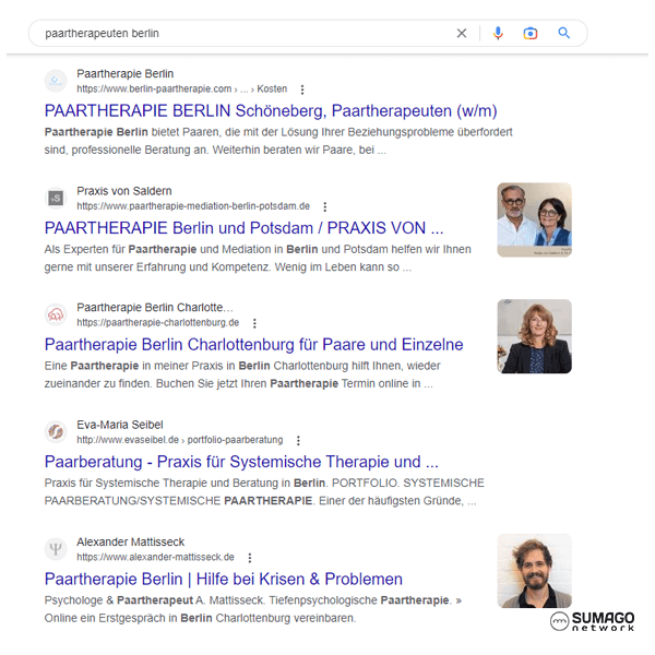 SEO für Paartherapeuten | SUMAGO network
