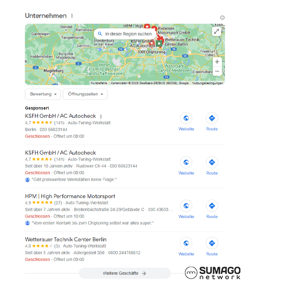 Neue Kunden für Tuning-Werkstätten | SUMAGO network