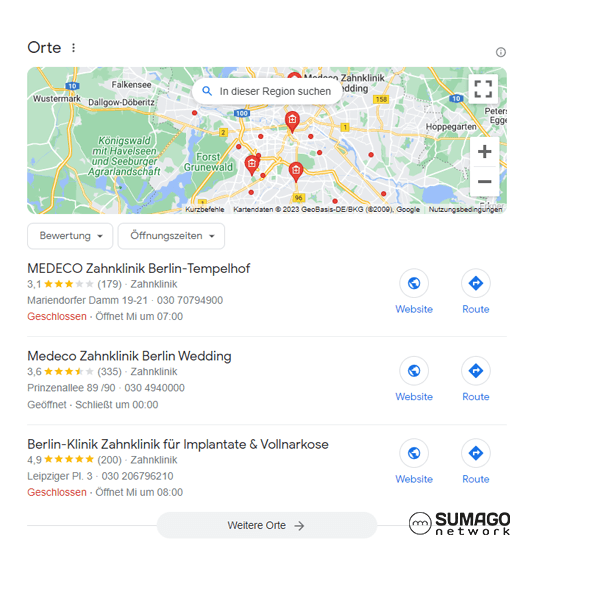 Neue Patienten für Zahnkliniken | SUMAGO network
