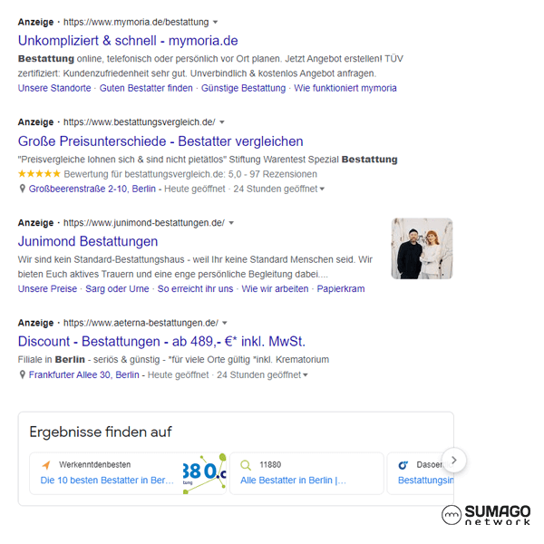 Mehr Kunden für Bestattungsinstitute | SUMAGO network