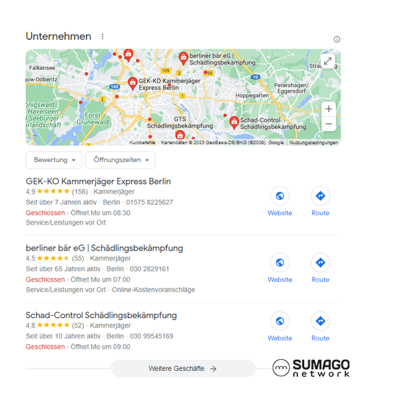 Neue Kunden für Schädlingsbekämpfer | SUMAGO network