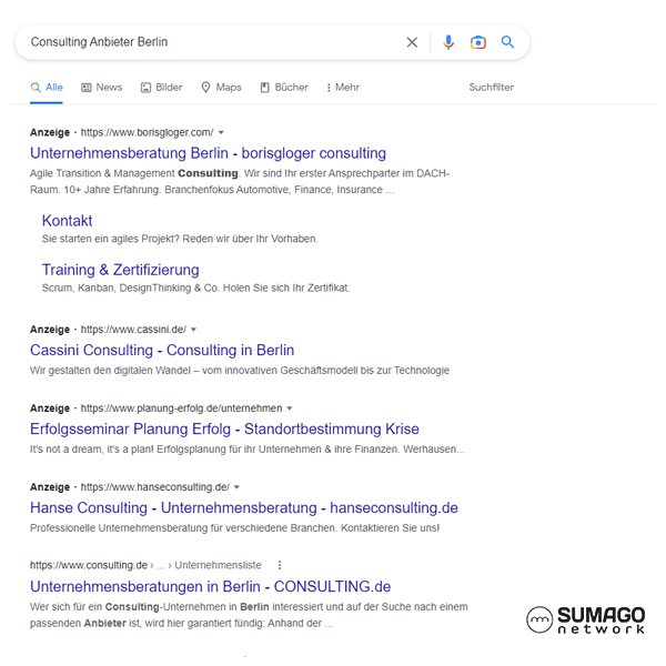 Mehr Kunden für Consulting-Anbieter | SUMAGO network