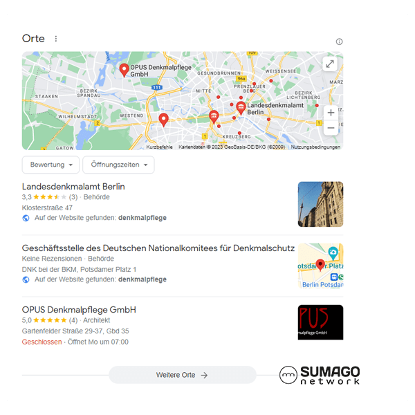 Neue Kunden für Denkmalplfeger | SUMAGO network