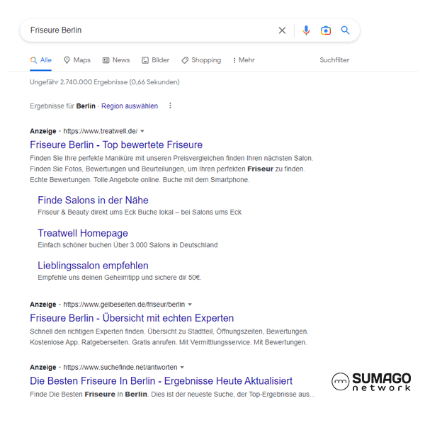 Mehr Kunden für Friseure | SUMAGO network