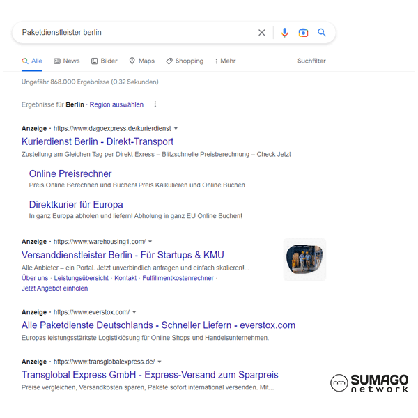 Mehr Kunden für Paketdienstleister | SUMAGO network