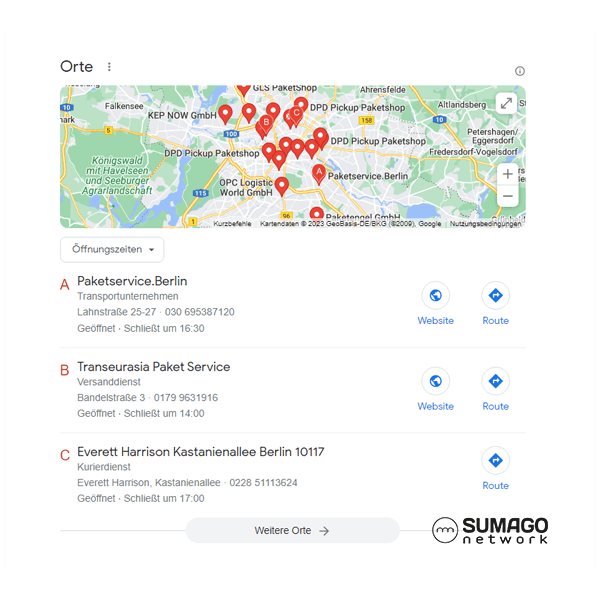 Neue Kunden für Paketdienstleister | SUMAGO network