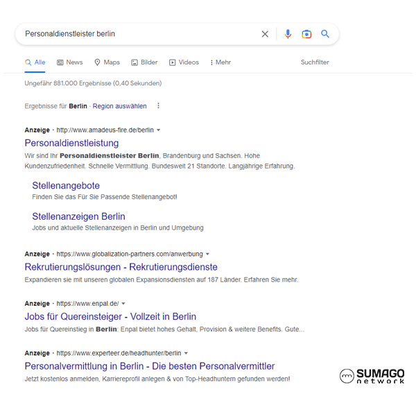 Mehr Kunden für Personaldienstleister | SUMAGO network