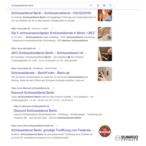 SEO für Schlüsseldienste | SUMAGO network