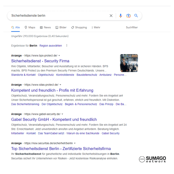 Mehr Kunden für Sicherheitsdienste | SUMAGO network