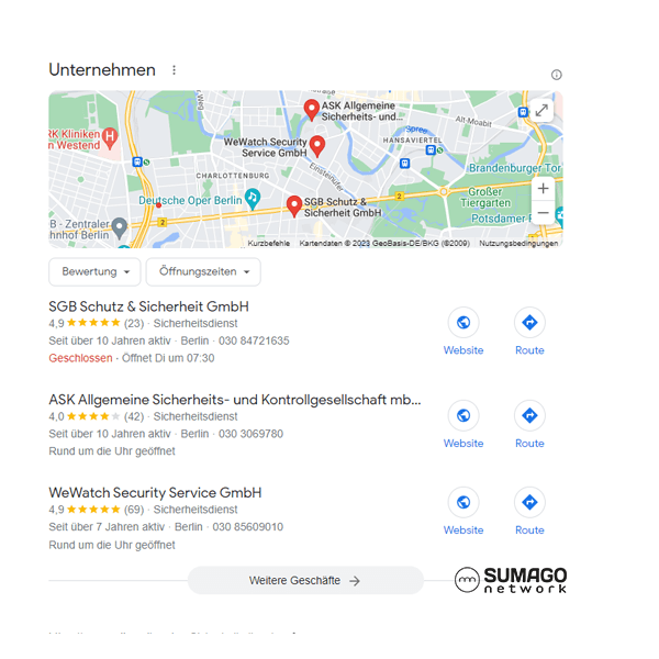Neue Kunden für Sicherheitsdienste | SUMAGO network