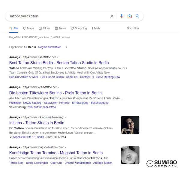 Mehr Kunden für Tattoo-Studios | SUMAGO network