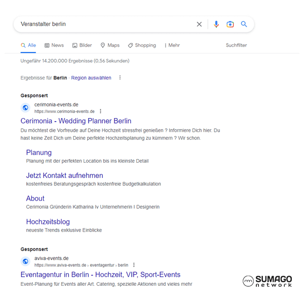 Mehr Kunden für Veranstalter | SUMAGO network
