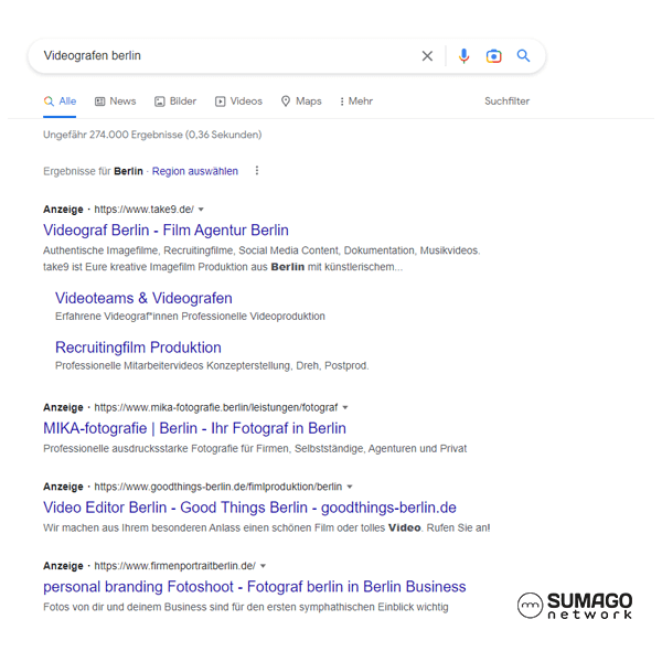 Mehr Kunden für Videografen | SUMAGO network